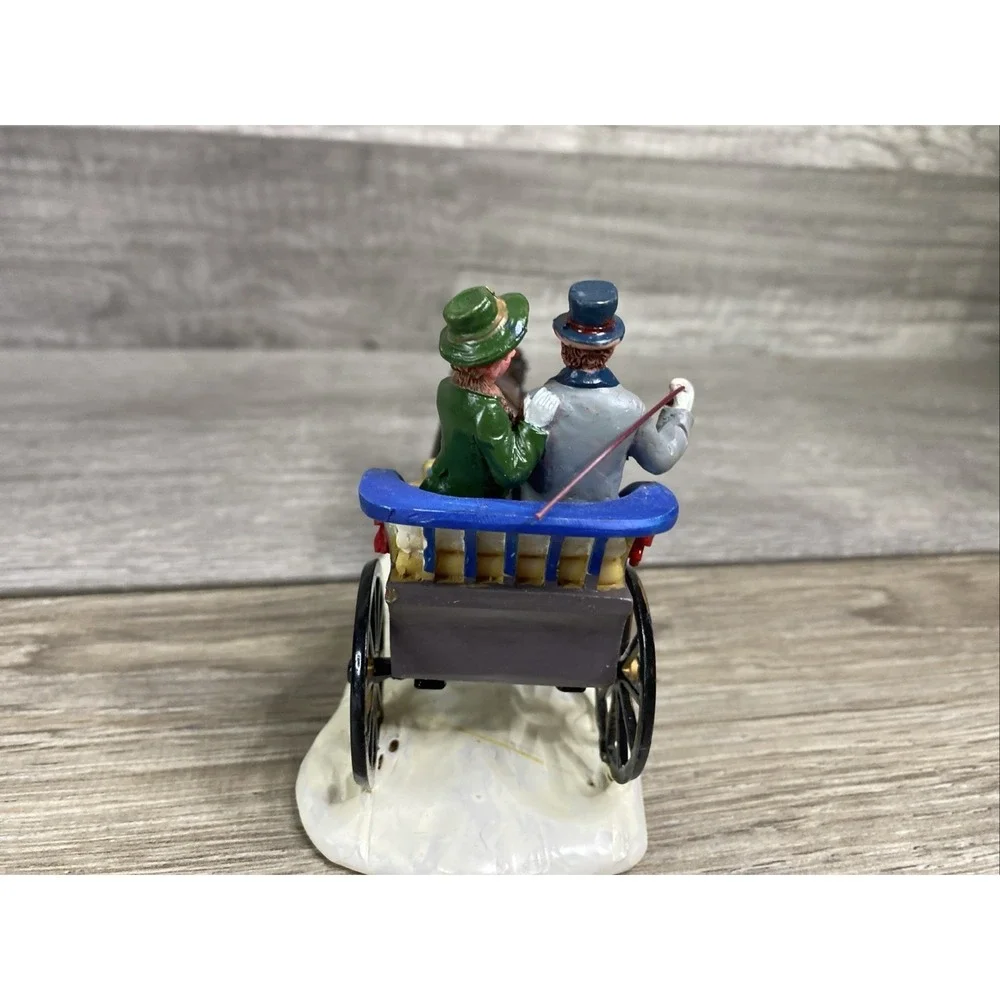 Lemax Horse Drawn Carriage Christmas Village Accessory OS Multicolor Excellent